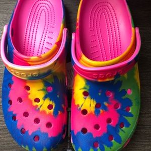 Crocs Classic Clog Slip On Tie Dyed Multi Men’s Size 13